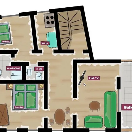 酒店 Daslenz Briedern